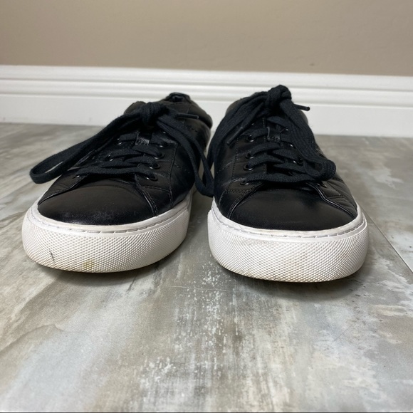 Tory Burch Black Leather Sneakers - Picture 3 of 9